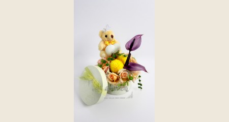 黃色愛戀花禮盒